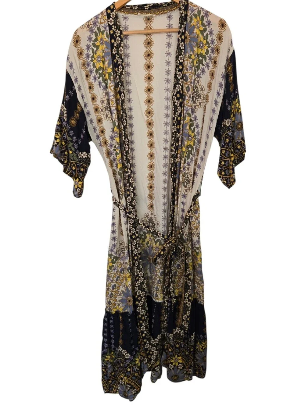 🌼✨ Lovestitch Boho Floral Kimono Duster Cardigan Cover Up O/S ✨🌼